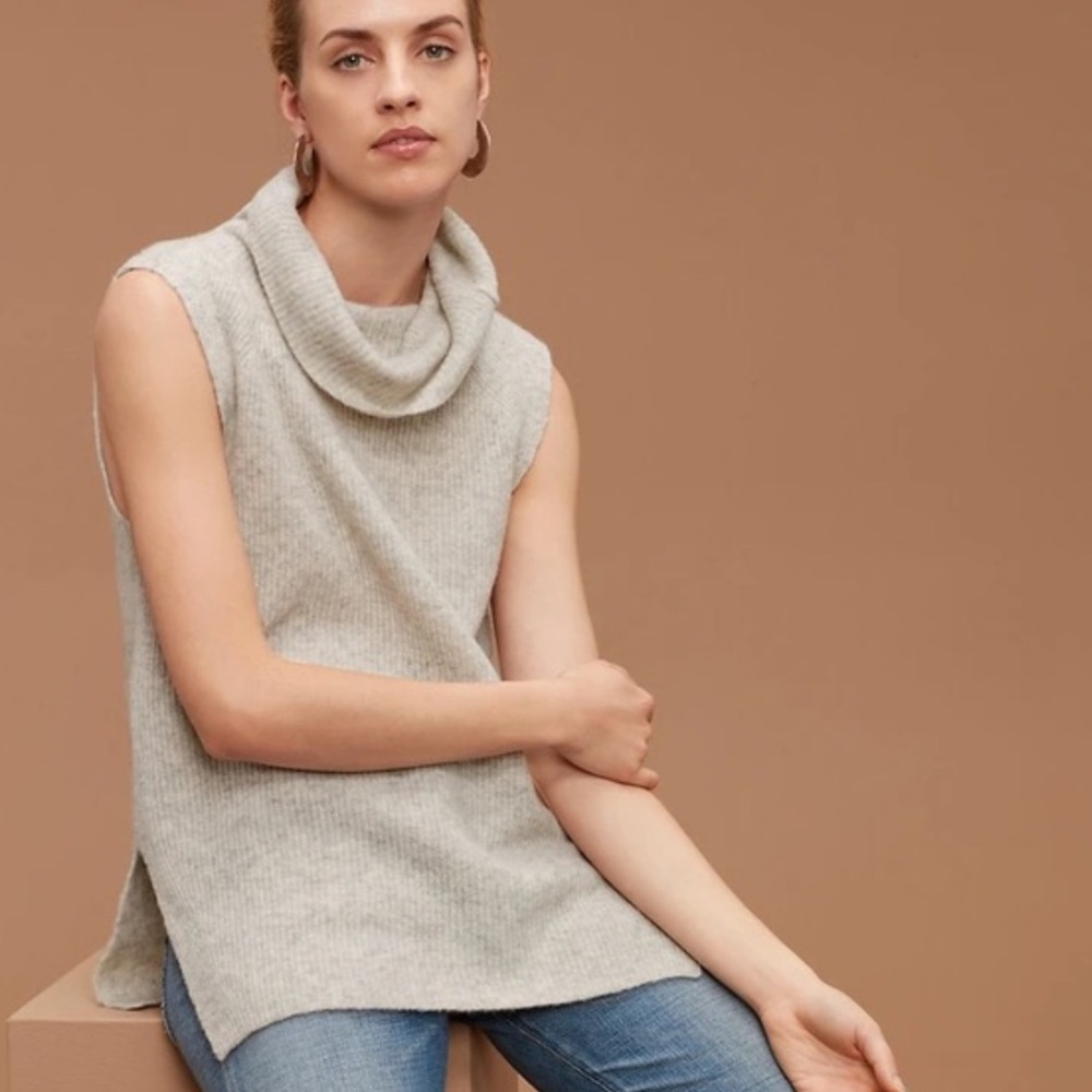 Aritzia Community Sleeveless turtleneck sweater